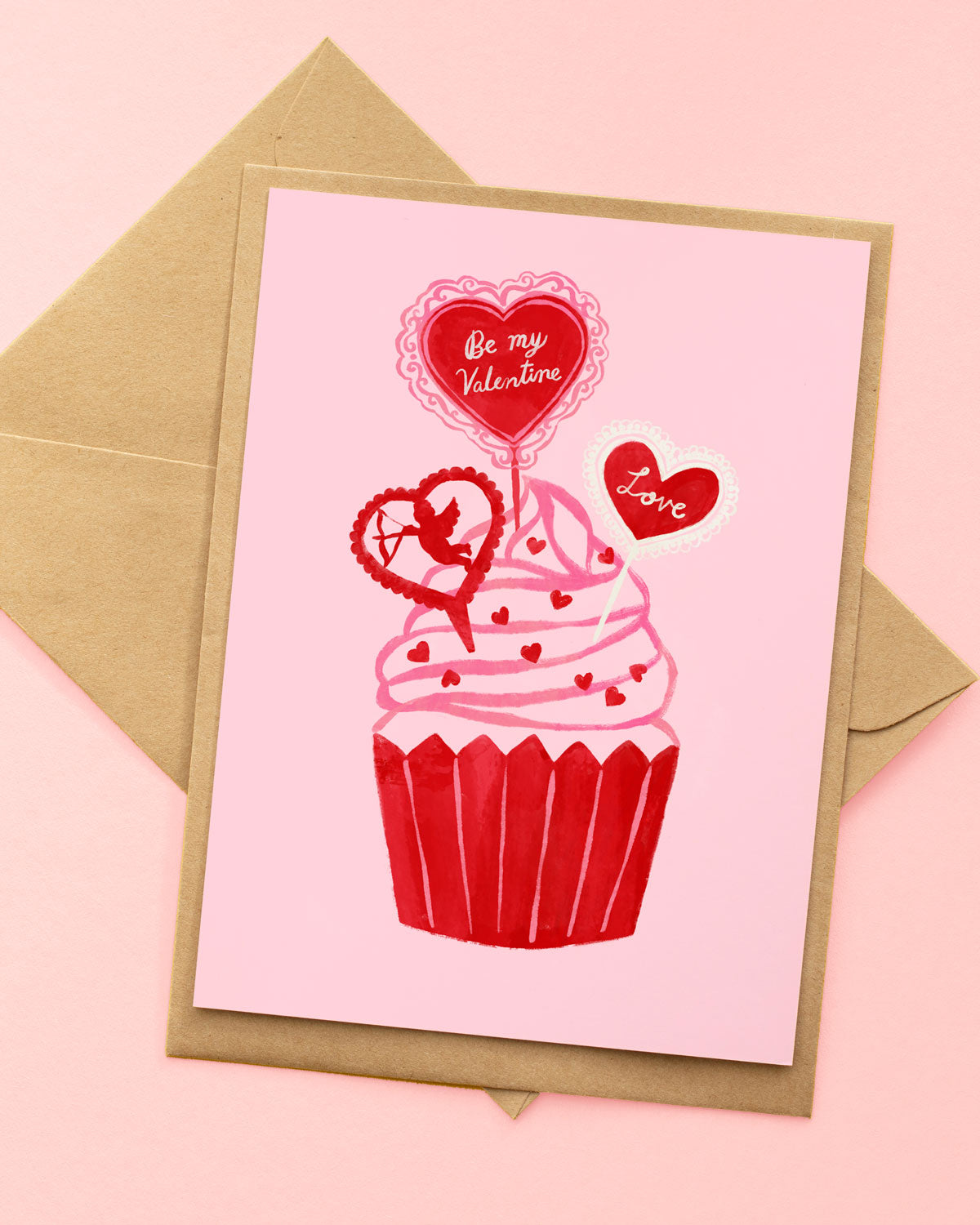 valentine cupcake card