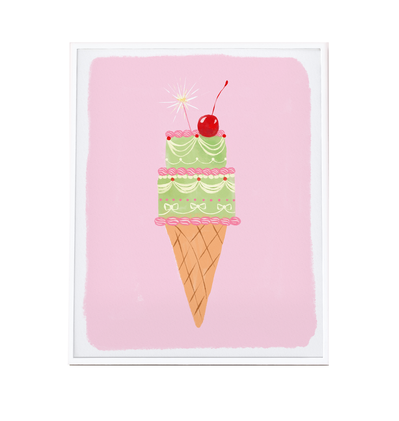 Cake Cone art print
