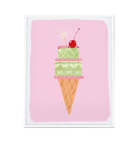 Cake Cone art print