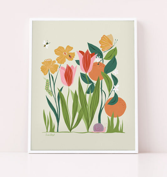 In The Garden Art Print Poster