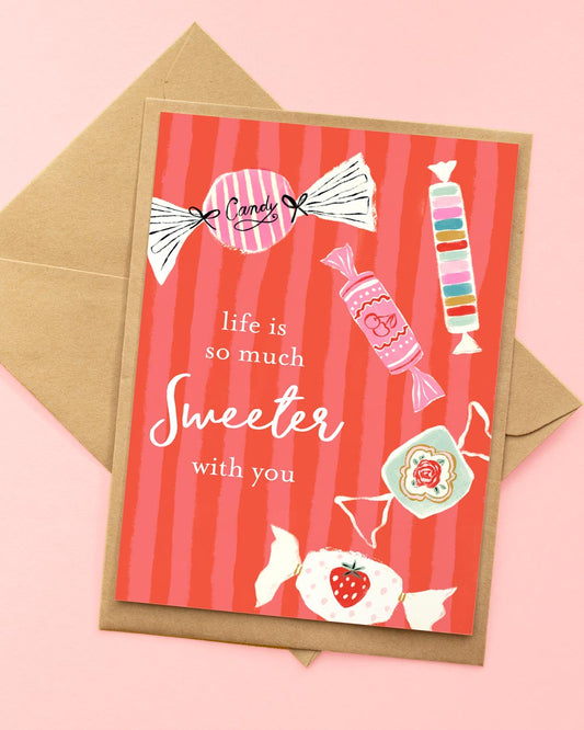 valentine's candy greeting card