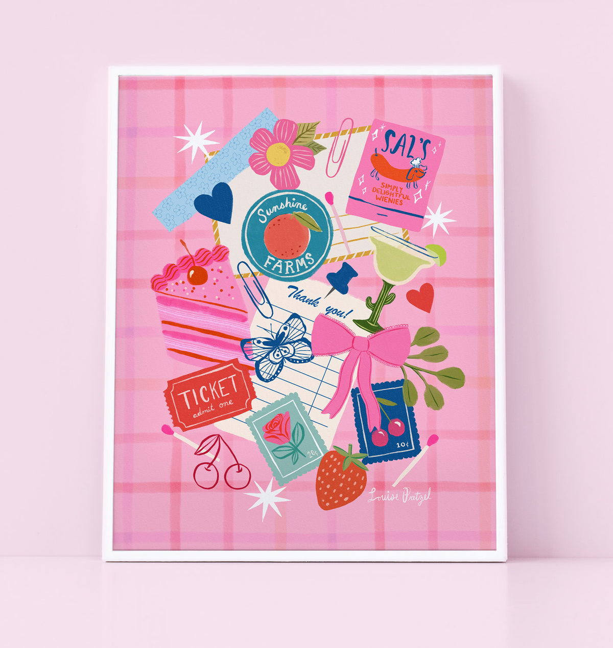 Junk Journal Spread - Art Print Poster
