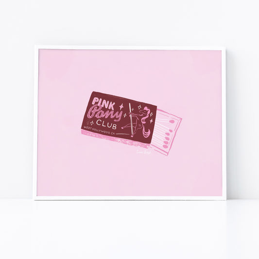 pink pony club art print