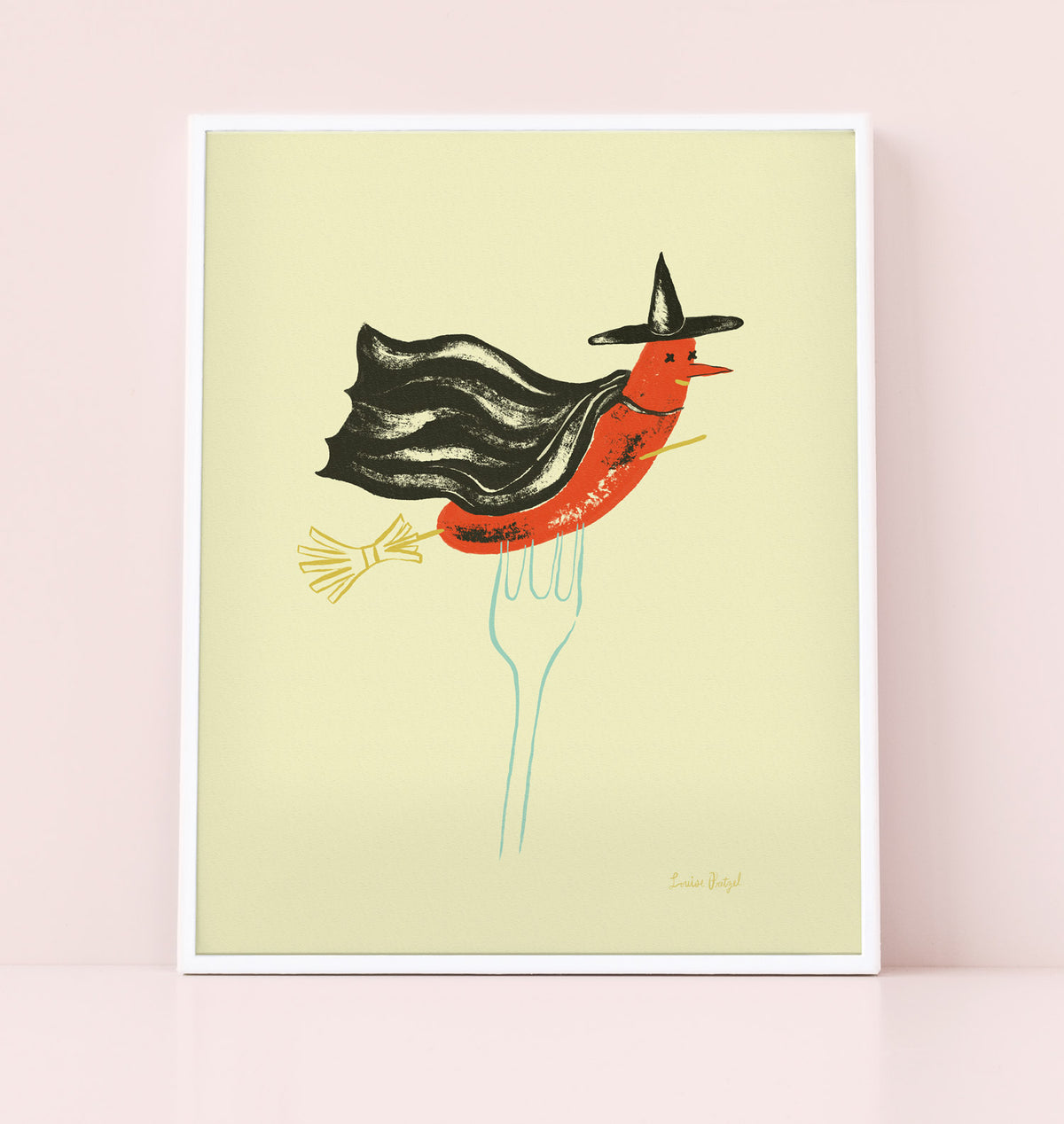 Witch Weenie - Halloween Art Print Poster