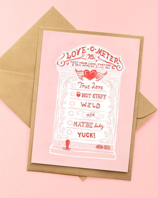 love meter greeting card