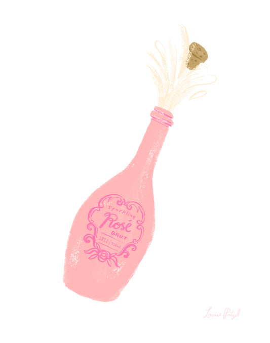 pop rose art print