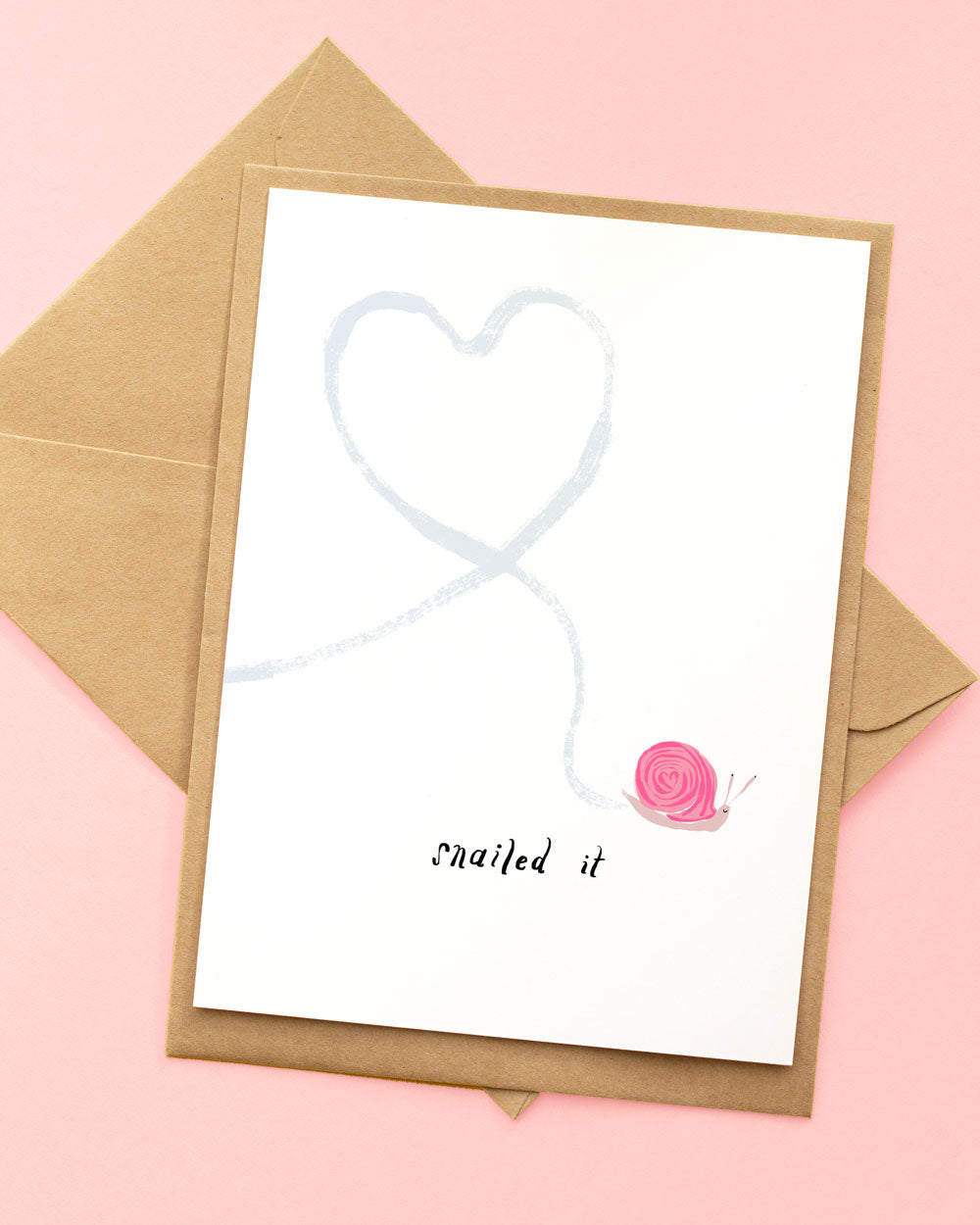 snailed it greeting card
