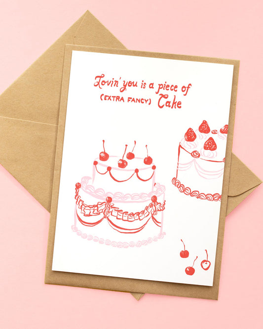 piece of cake greeting card