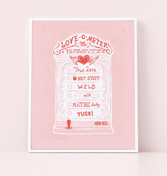 love meter art print