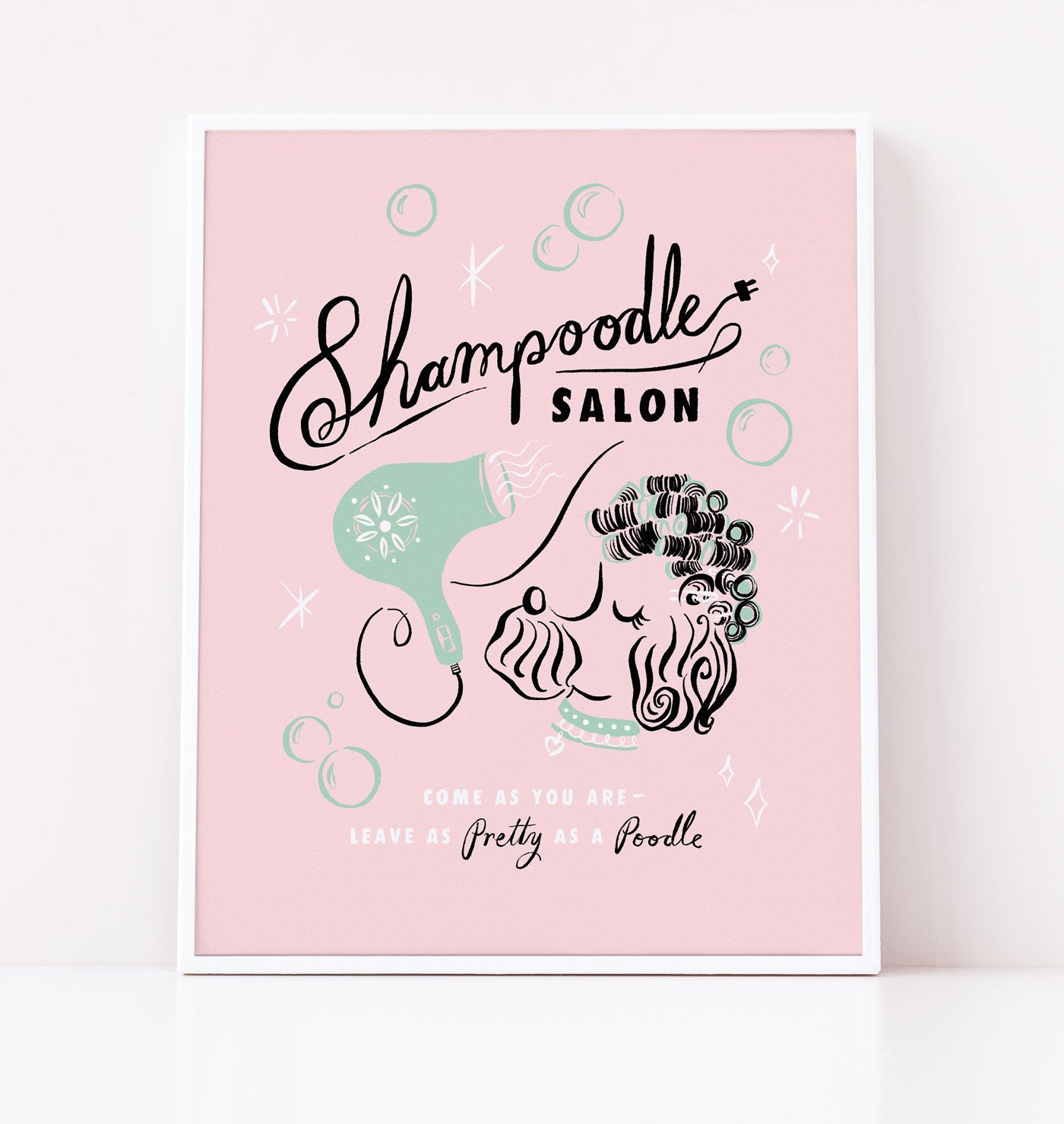 shampoodle salon art print 8x10